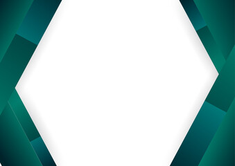 Modern employee green certificate design template