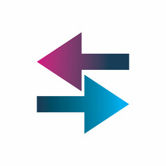 arrow full color logo design