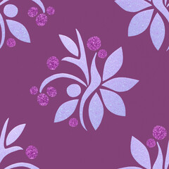 Seamless pattern. Ornament. Background from colored shiny paper. Handmade.