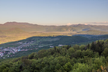 Aerial view of Matica valley near Korenica village, Croatia