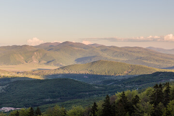 Fototapeta premium Mountains near Korenica village, Croatia
