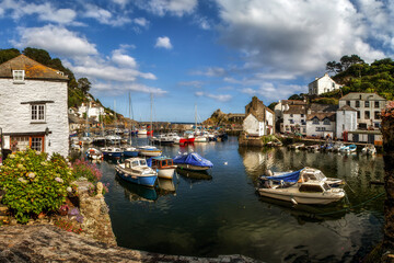 Fototapeta premium Polperro Harbour Cornwall England