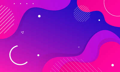 Abstract background with pink and purple waves. Vector illustration