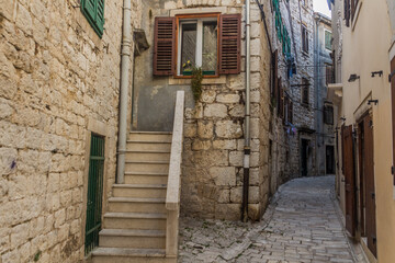 Old stone houses in Sibenik, Croatia
