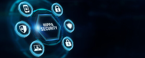 Internet, business, Technology and network concept. Cyber security data protection business technology privacy concept. 3d illustration