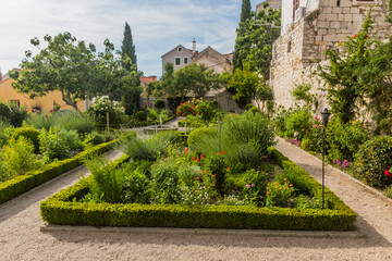 Saint Lawrence Monastery garden in Sibenik, Croatia