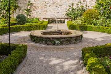 Saint Lawrence Monastery garden in Sibenik, Croatia