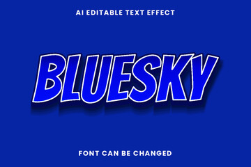 Bluesky Text Effect