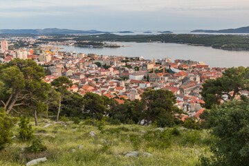 Aerial view of Sibenik, Croatia