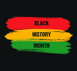 Obraz premium Black History Month, celebrating the black history 