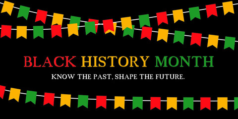 Black History Month, celebrating the black history 
