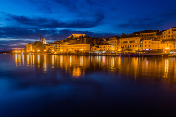 Fototapeta na wymiar Evening view of Sibenik, Croatia