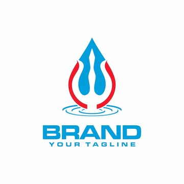 trisula and water logo