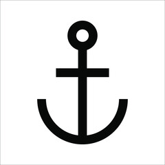 anchor vector icon, on white background, eps 10.