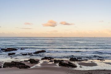 Fototapeta premium Beautiful landscape and seascape with rock formation in Samoqueira Beach, Alentejo, Portugal