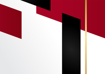 Abstract red white and gold presentation background