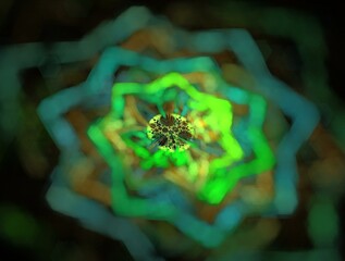 Imaginatory fractal abstract background Image