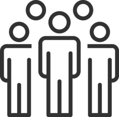 people team line icon