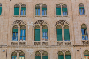 Stone house in the old town of Split , Croatia