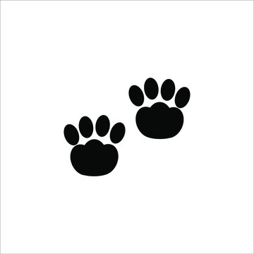 animal footprints icon vector illustration
