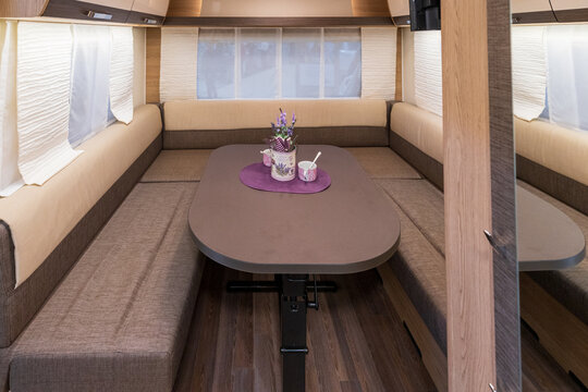 interior of a mobile home or camper, Motorhome inside.