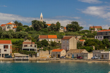 Lumbarda village on Korcula island, Croatia - obrazy, fototapety, plakaty
