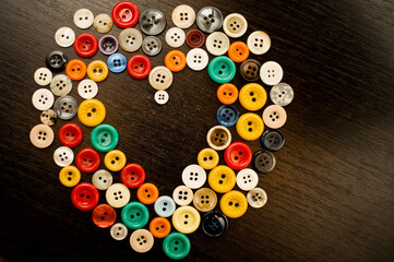 Valentine's Day heart of the button