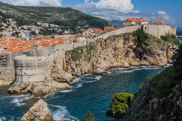 View of the old town in Dubrovnik, Croatia