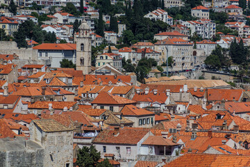 Fototapeta na wymiar View of the old town in Dubrovnik, Croatia