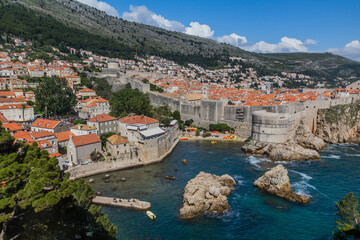 View of the old town in Dubrovnik, Croatia