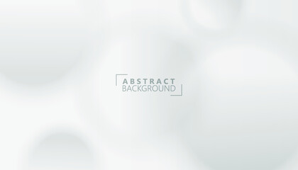 white geometric background. circle shape blur effect concept .modern template for websites, brochures and covers