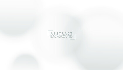 white geometric background. circle shape blur effect concept .modern template for websites, brochures and covers