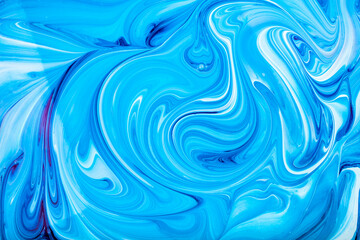 Blue watercolor texture paint stain shining brush stroke, marble textured acrylic color painting pattern