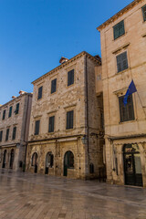 Typical stone houses in the old town of Dubrovnik, Croatia