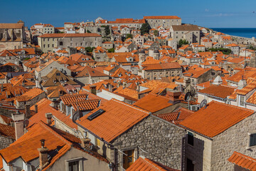 Obraz premium Skyline of the old town of Dubrovnik, Croatia