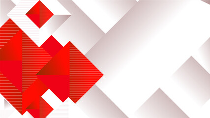 gradient shape white red geometric Abstract Design Background