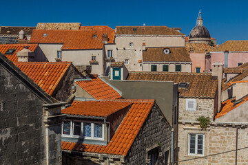 Skyline of the old town of Dubrovnik, Croatia