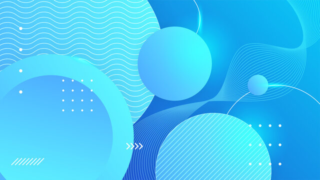 Abstract blue presentation background