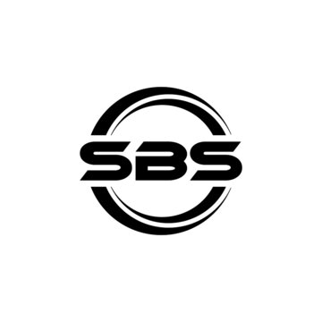 SBS letter logo design with white background in illustrator, vector logo modern alphabet font overlap style. calligraphy designs for logo, Poster, Invitation, etc.	