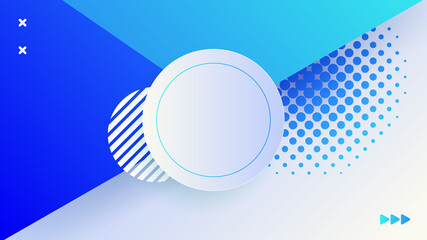 Abstract blue geometric background