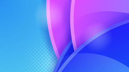 gradient blue purple memphis geometric Abstract Design Background