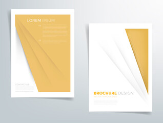 Vector graphic header flyer for brochure template design