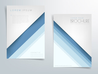 Vector graphic header flyer for brochure template design