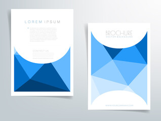 Vector graphic header flyer for brochure template design