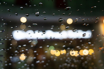 rain drops on window