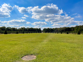 Grass Field View from Parc de Sceaux (Paris Suburb)
