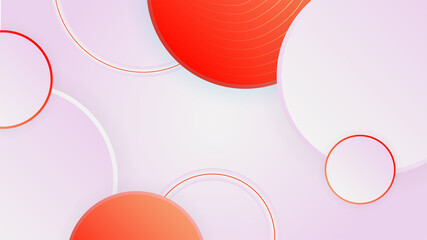 elegant circle gradient orange memphis geometric Abstract Design Background