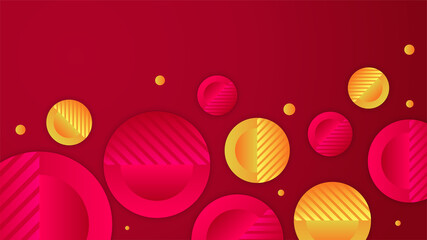 Abstract minimal red background with geometric creative and minimal gradient concepts, for posters, banners, landing page concept image.