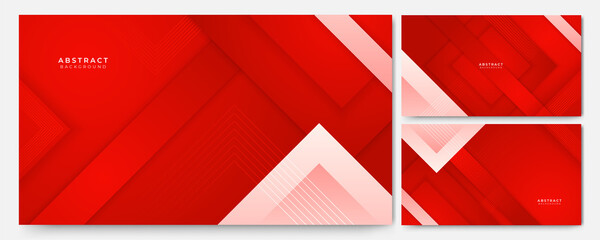 Memphis Geometric gradient red Abstract Design Background