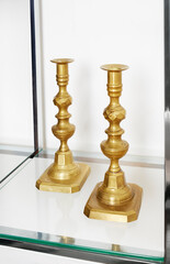 Vintage gold candlesticks